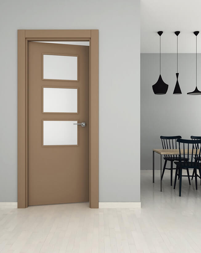Puerta de interior lisa en aluminio Nazan 100 3VA Puerta de interior lisa en aluminio Nazan 100 3VA