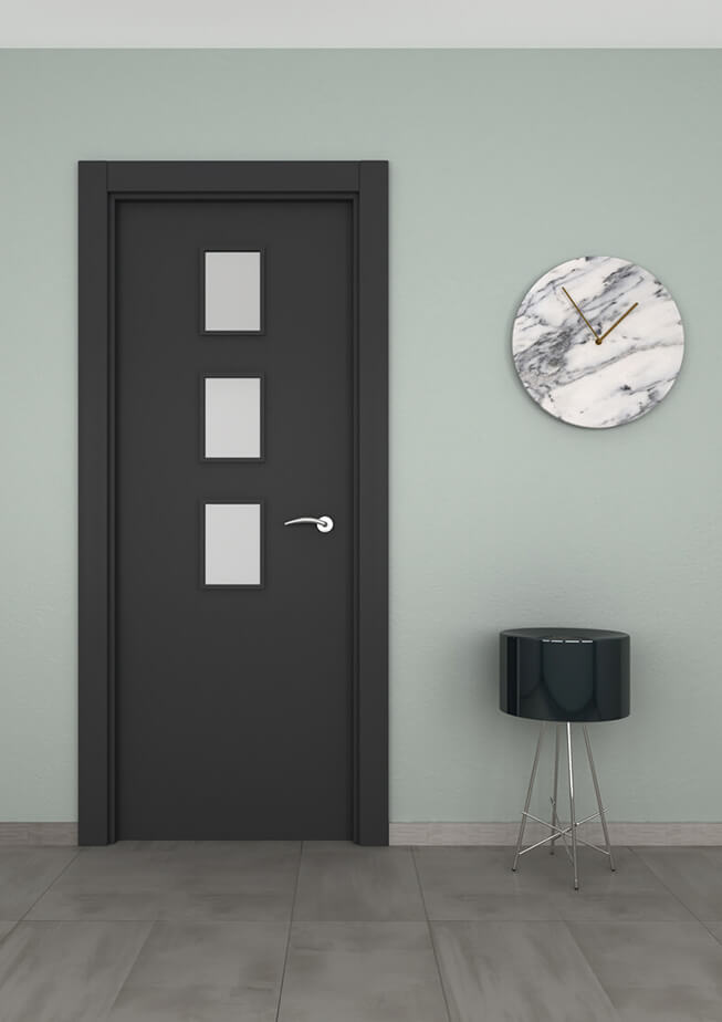 Puerta de interior lisa en aluminio Nazan 100 3VE Puerta de interior lisa en aluminio Nazan 100 3VE
