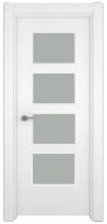 Miniatura puerta de interior lisa en aluminio Nazan 100 4VA