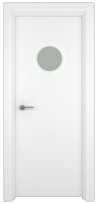 Miniatura puerta de interior lisa en aluminio Nazan 100 OB