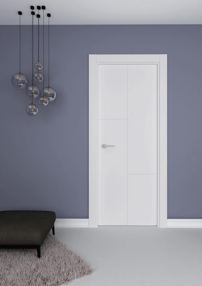 Puerta de interior fresada en aluminio Nazan 200 4FH1FV Puerta de interior fresada en aluminio Nazan 200 4FH1FV