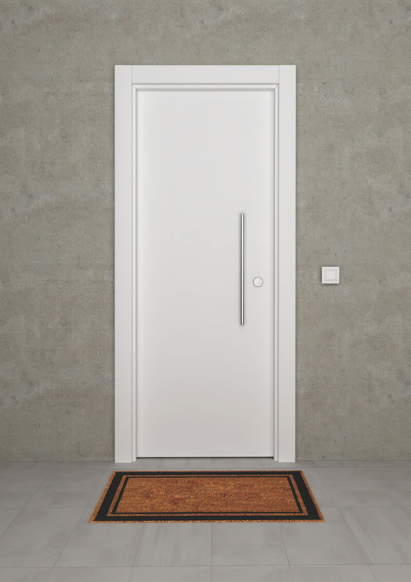 Puerta de exterior lisa en aluminio Nazan 400 C