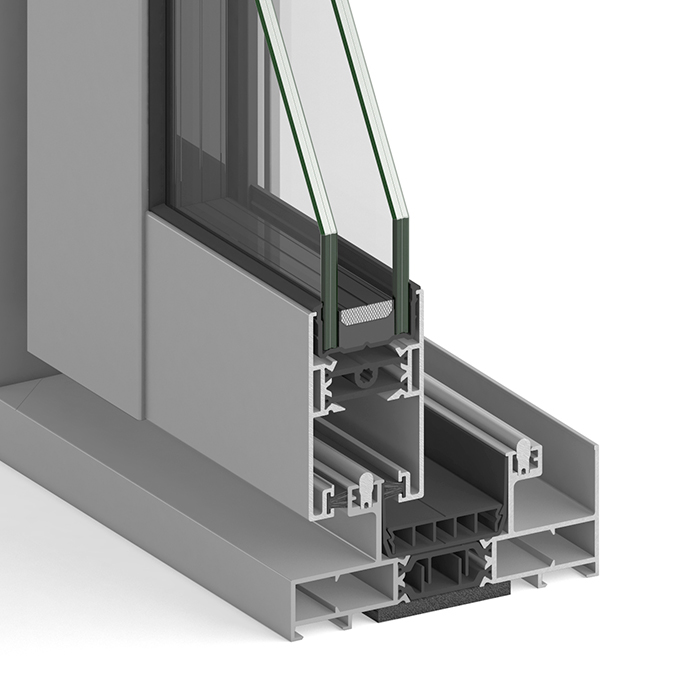 Ventana corredera de aluminio Artis Premium