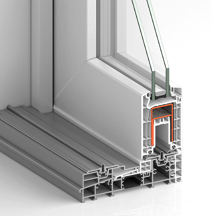 Ventana corredera elevable PVC Ávalon